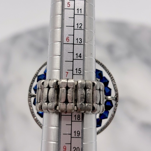 Crystal Cross with Wings Beaded Round‎ Costume Jewelry Ring - Picture 5 of 5